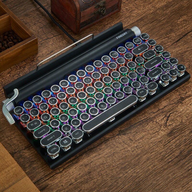 Dot retro typewriter mechanical keyboard - Mac Mania