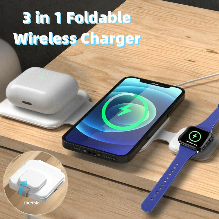 3-in-1 Magnetic Wireless Charger Station - Fast Charging - Mac Mania