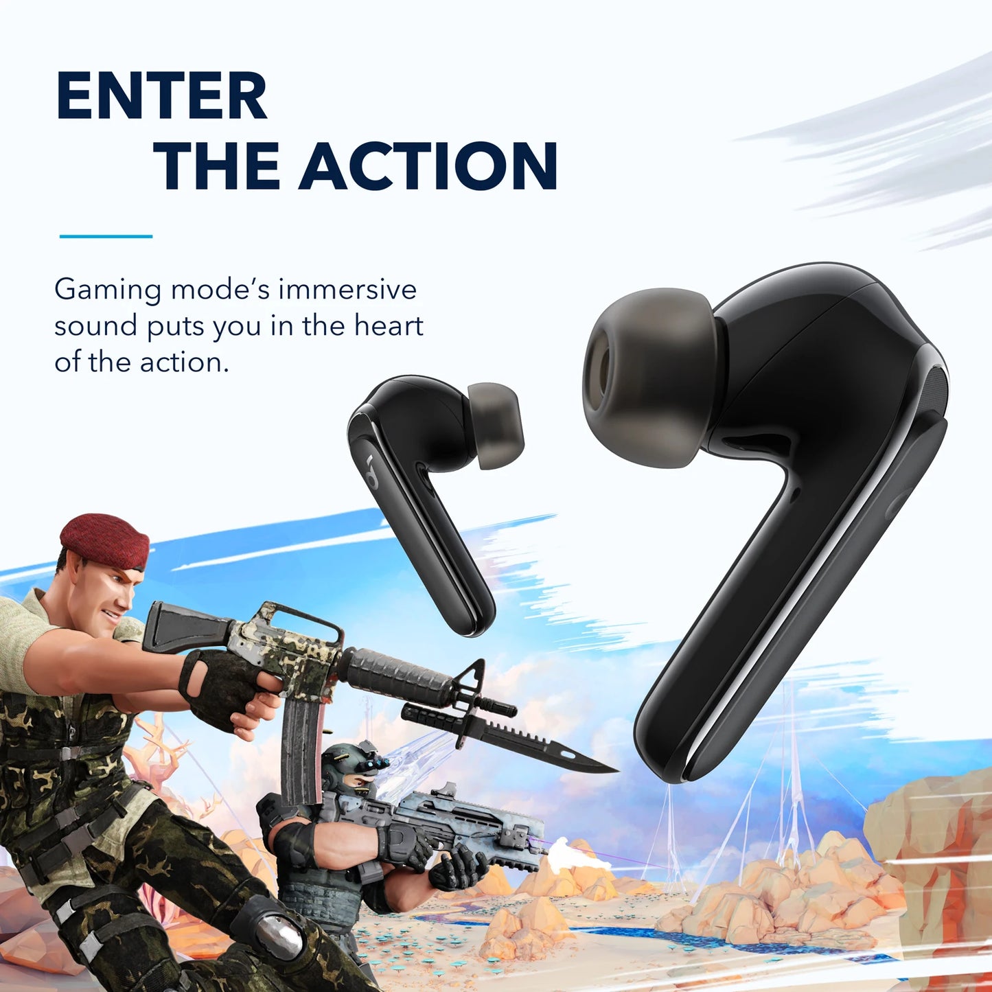 Anker Soundcore Life P3 Noise Cancelling wireless Earbuds, bluetooth earphones, Thumping Bass, 6 Mics for Clear Calls - Mac Mania