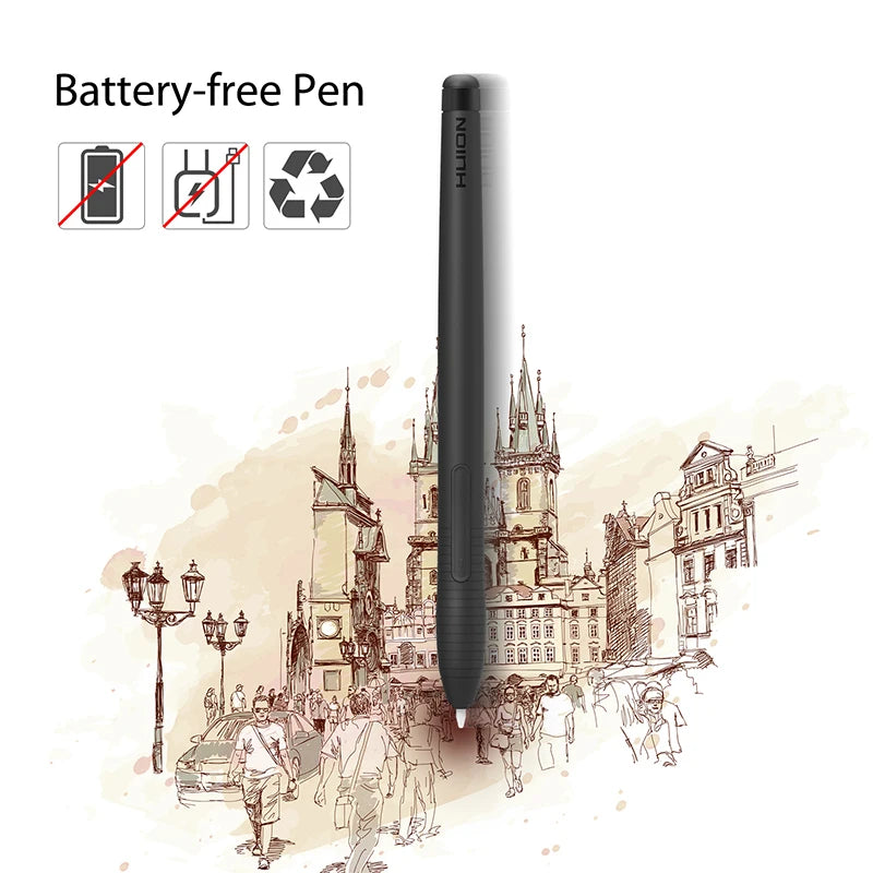 HUION H430P Digital Drawing Tablet with Battery-Free Pen - Mac Mania