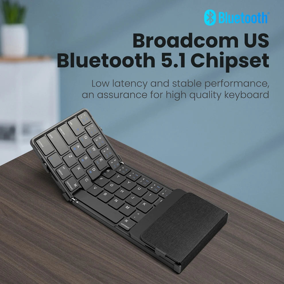 Portable Foldable Bluetooth Keyboard with Numeric Keypad - Mac Mania