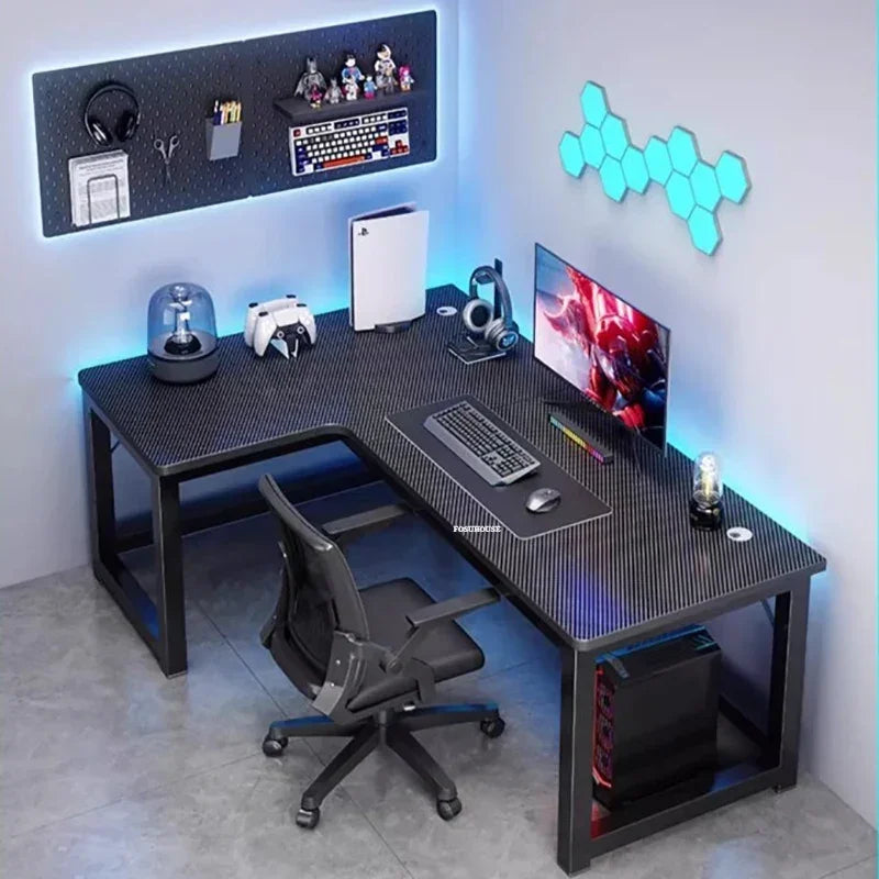 Modern L-Shaped Computer Desk - Mac Mania