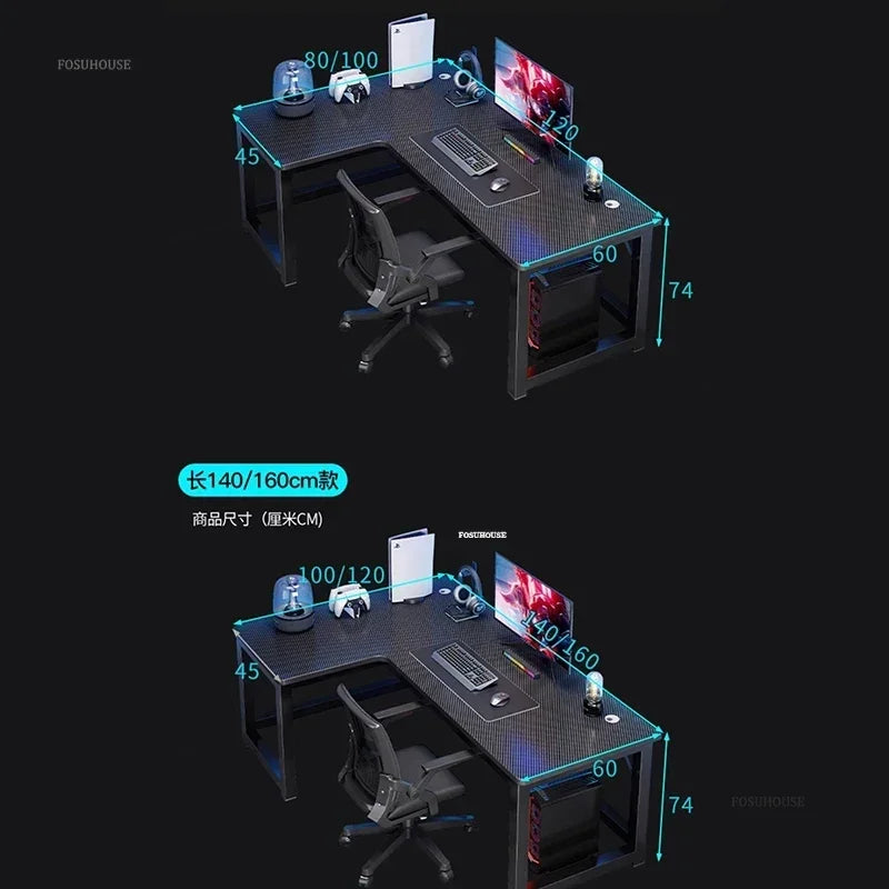 Modern L-Shaped Computer Desk - Mac Mania