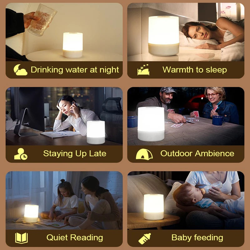 Dimmable Bedside LED Night Lights - Touch Reading Lamps - Mac Mania