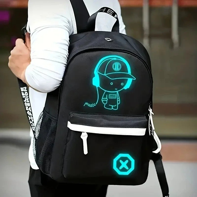 Anime Luminous School Backpack for Kids - Mac Mania