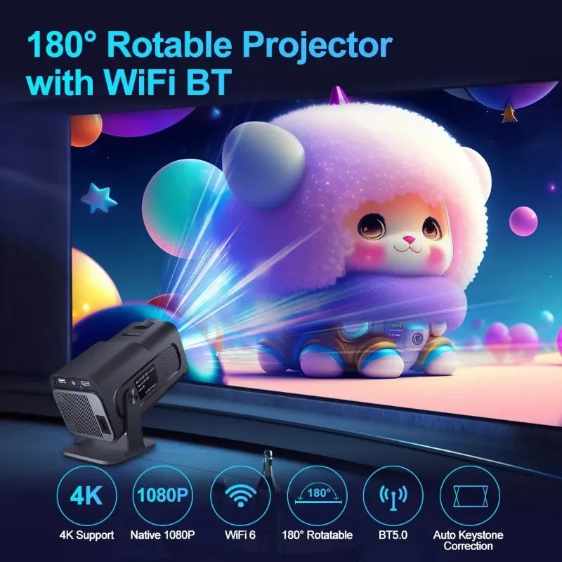 Mini 4K Android 11 Projector 720P 8500 Lumens - Mac Mania