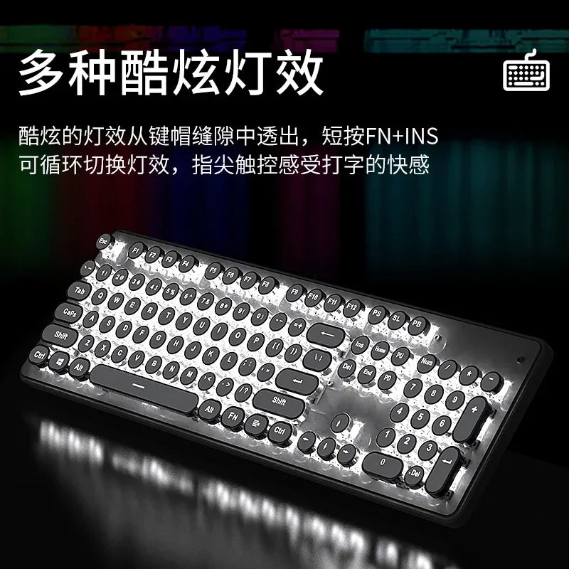 RGB Mechanical Keyboard with Punk Green Axis - Mac Mania