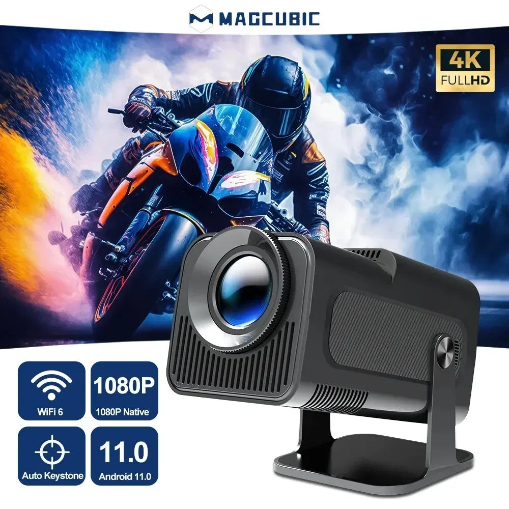 New Android 11 4K Native 1080P HY320 Projector - Mac Mania