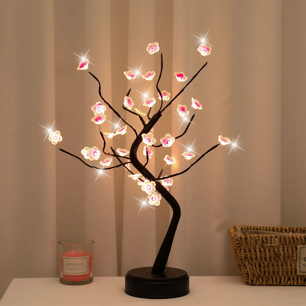 Cherry Blossom Tree Night Light LED Lamp Decoration - Mac Mania