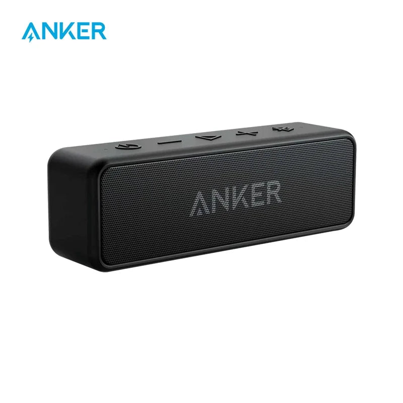 Anker Soundcore 2 Portable Wireless Bluetooth Speaker Better Bass 24-Hour Playtime 66ft Bluetooth Range IPX7 Water Resistance - Mac Mania