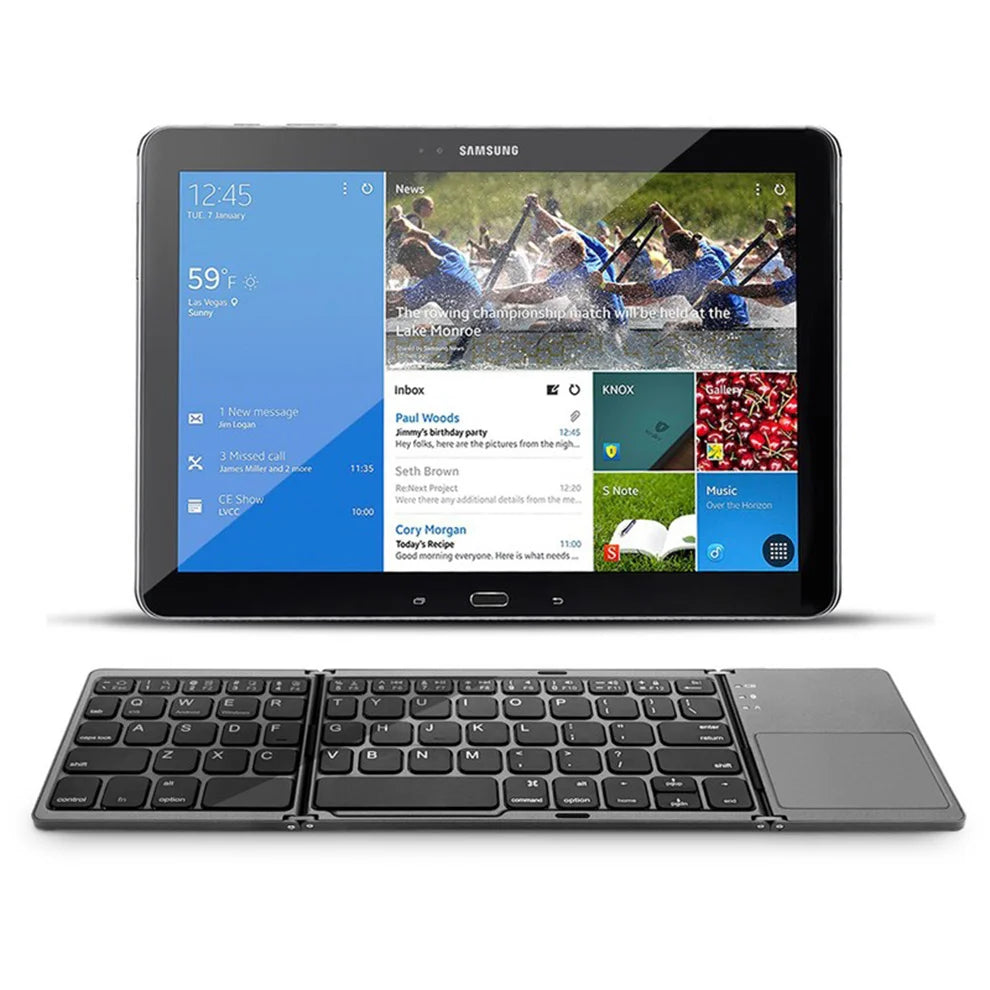 Foldable Bluetooth Wireless Keyboard Touchpad Mouse - Mac Mania