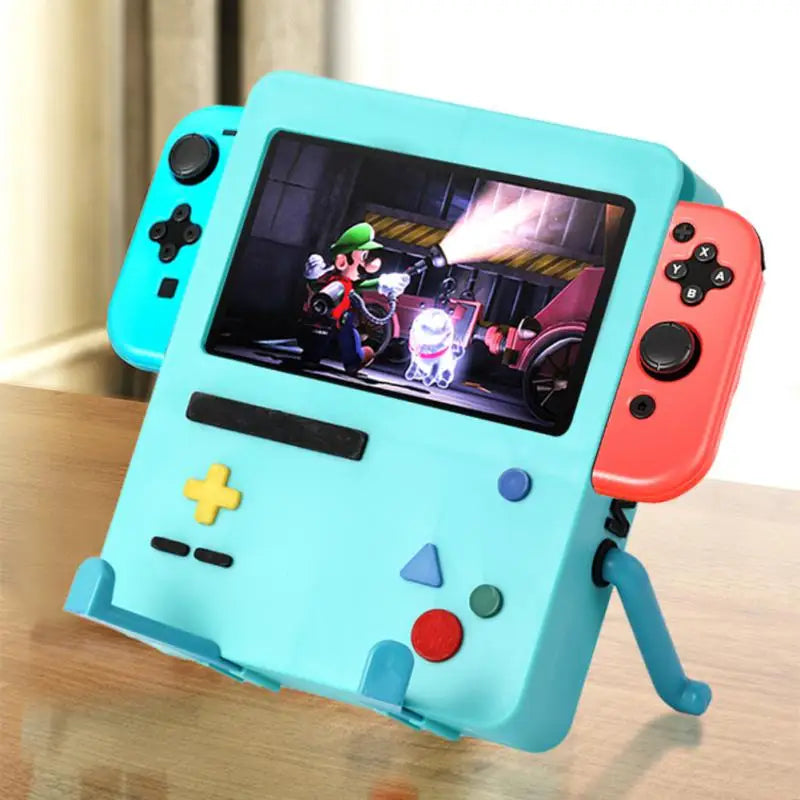 Cute Cartoon SWITCH BMO Stand - Multi Color Silicone Handheld Game Screen Support - Mac Mania