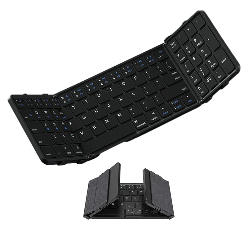 Portable Foldable Bluetooth Keyboard with Numeric Keypad - Mac Mania