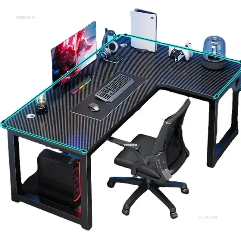 Modern L-Shaped Computer Desk - Mac Mania