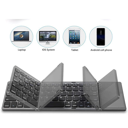 Foldable Bluetooth Wireless Keyboard Touchpad Mouse - Mac Mania