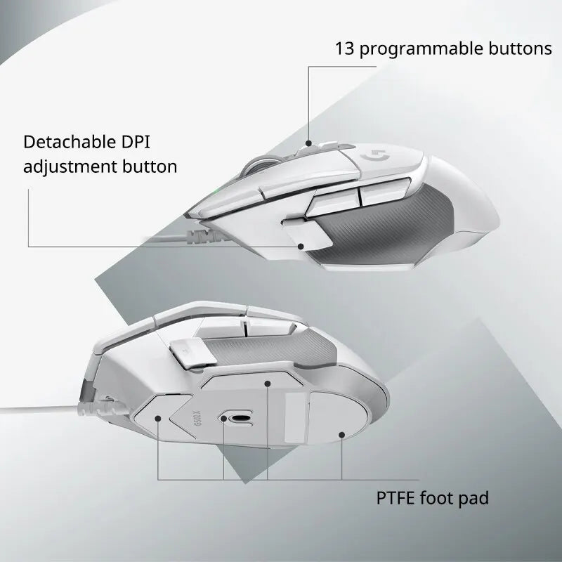 Logitech (G) G502 X Advanced Edition New Optical-mechanical Hybrid Micro HERO Engine Gaming Mouse - Mac Mania