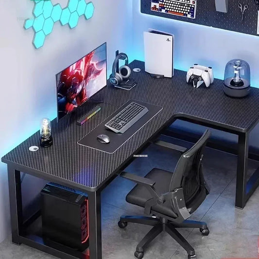 Modern L-Shaped Computer Desk - Mac Mania