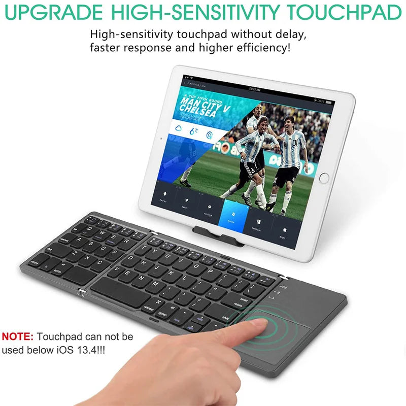 Foldable Bluetooth Wireless Keyboard Touchpad Mouse - Mac Mania