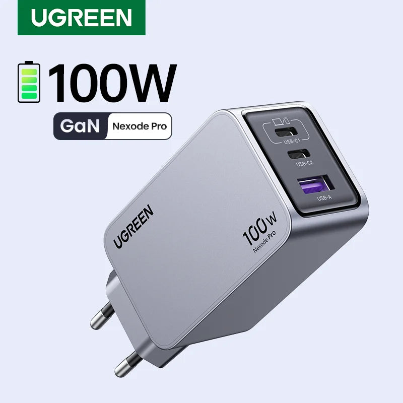 UGREEN 100W GaN Charger USB C - Fast Charger for MacBook, iPad, iPhone - QC4.0 3.0 Quick Charge - Mac Mania