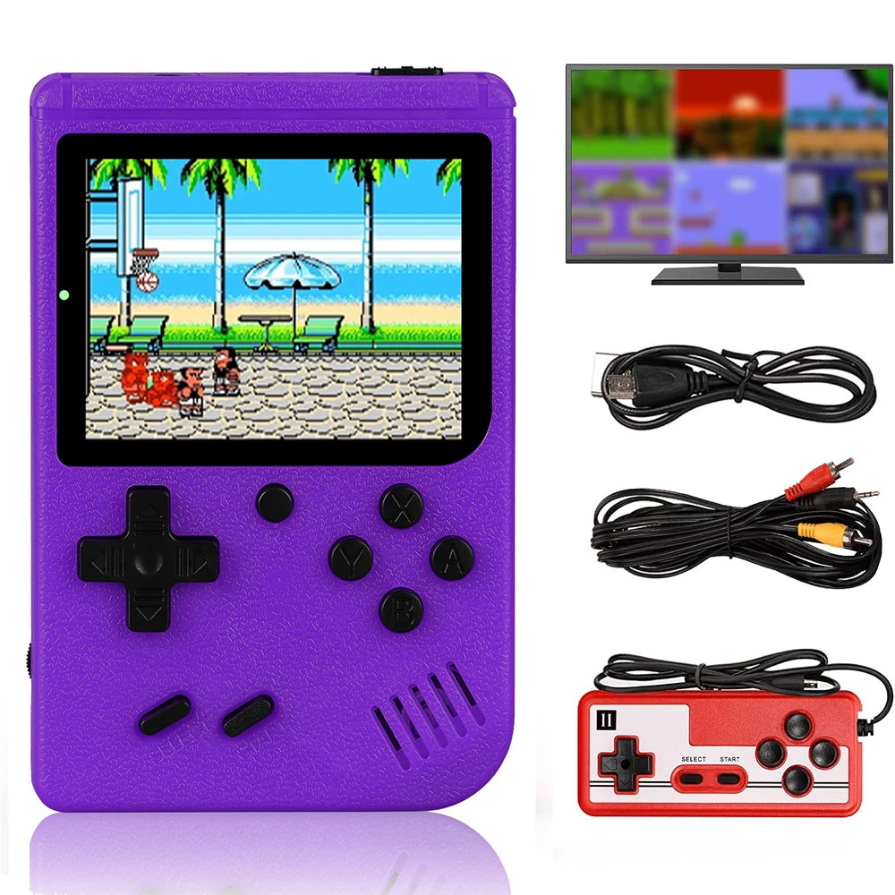 8-Bit Mini Video Game Console Built in 500 Games Retro Portable Console Handheld Game Player AV Output For Kids Gift Game Boy - Mac Mania