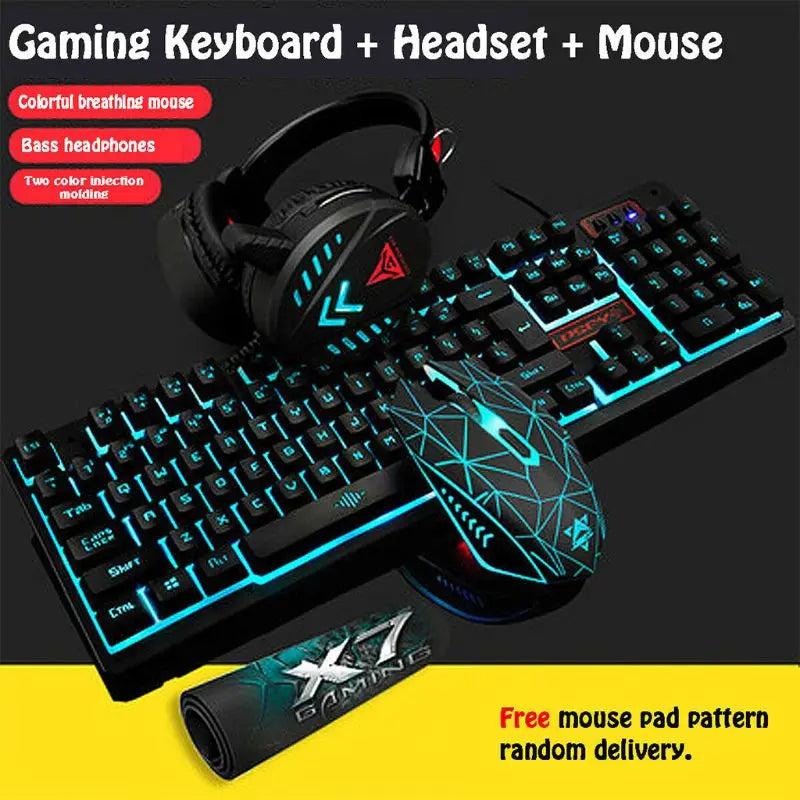 4Pcs Set K59 Mechanical Gaming Kit - Mac Mania