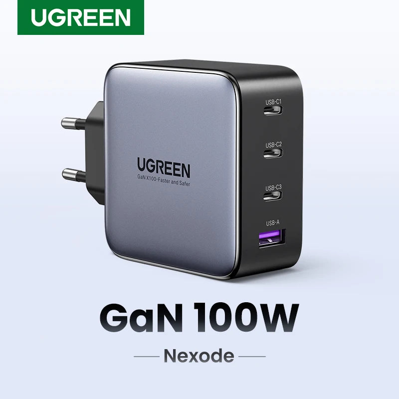 UGREEN 100W GaN Fast Charger USB C PD for iPhone Macbook - Mac Mania