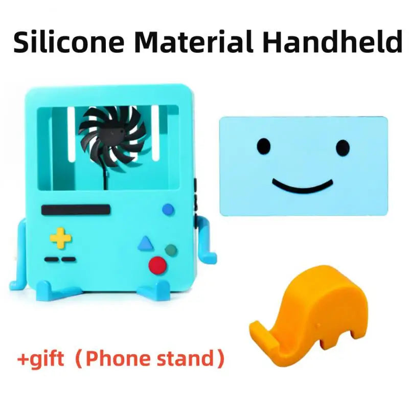 Cute Cartoon Silicone BMO Stand for Switch | Handheld Game Screen Support + Fan + Phone Stand - Mac Mania