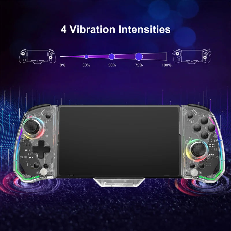 RGB Colorful Transparen For Switch Game Console Controller - Mac Mania