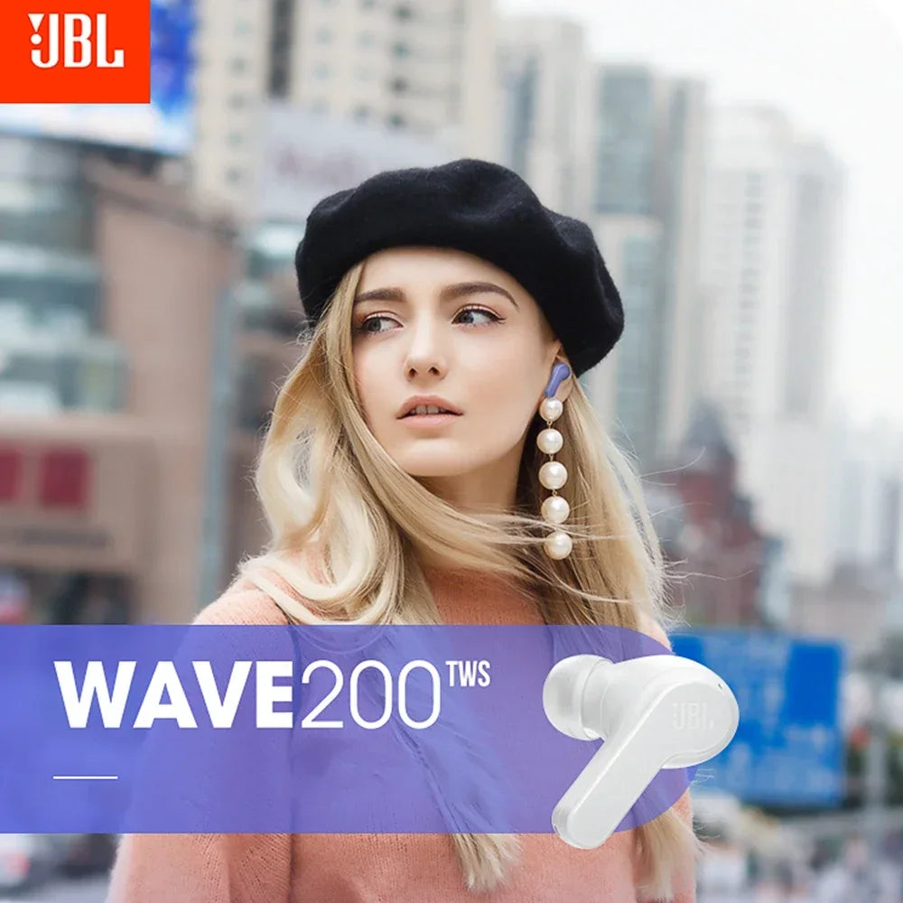 JBL WAVE 200TWS Features True Wireless Earbuds JBL W200 tws Bluetooth 5.0 Earphones  Sports Headphones With Mic HK version - Mac Mania