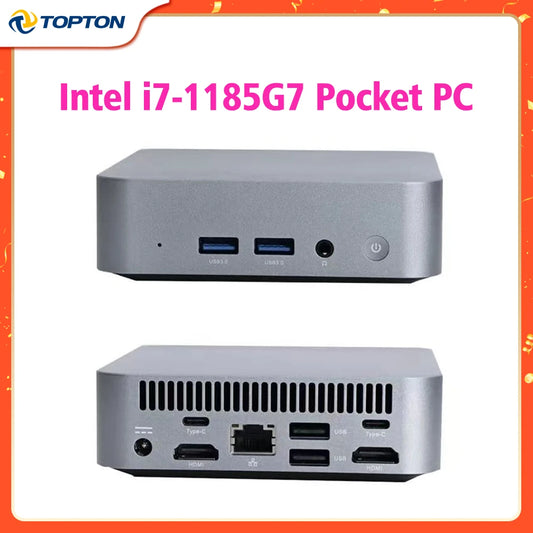 11th Gen Mini PC Box Gaming Intel i7 1185G7 Windows 11 Desktop Computer Office Barebone Pocket PC DDR4 NVMe NUC 4K HTPC WiFi6 - Mac Mania