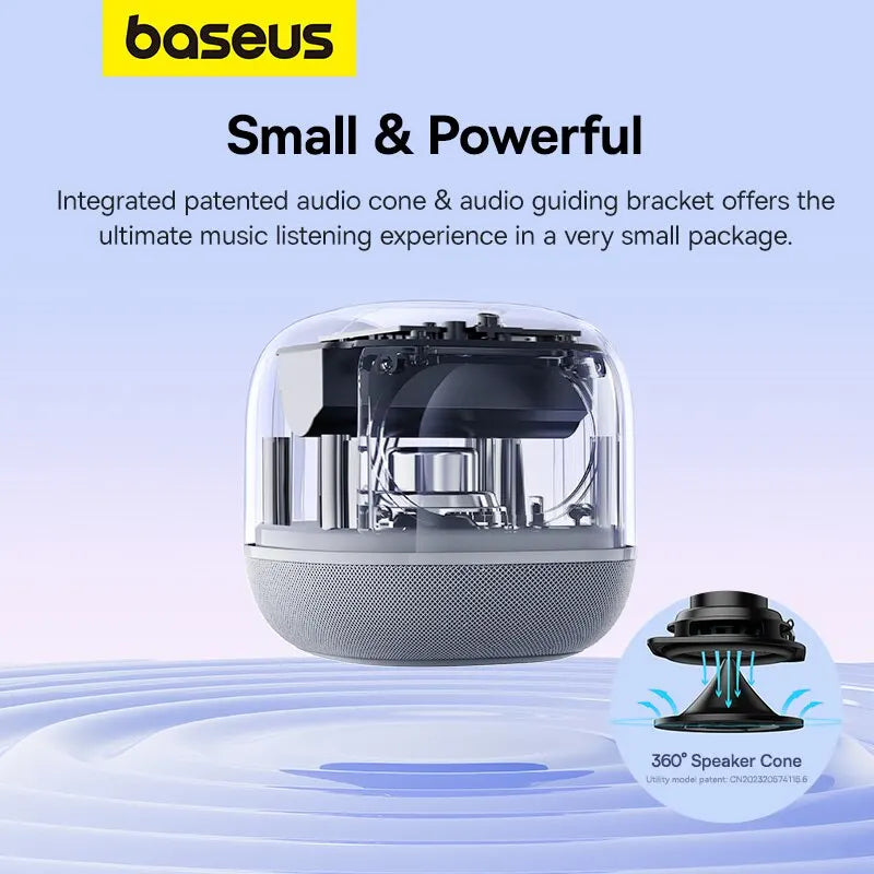 Baseus V2 Portable Bluetooth Speaker Powerful Bass 3EQ Modes TWS Speaker Bluetooth 5.0 360° Sound Stage Wireless Speaker - Mac Mania