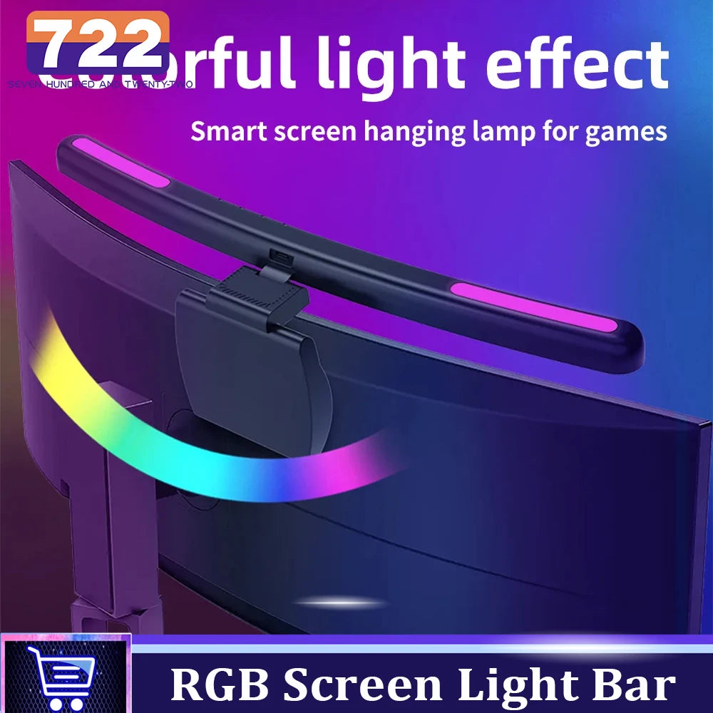 USB Stepless Dimming Screen Hanging Light RGB Desk Lamp - Mac Mania