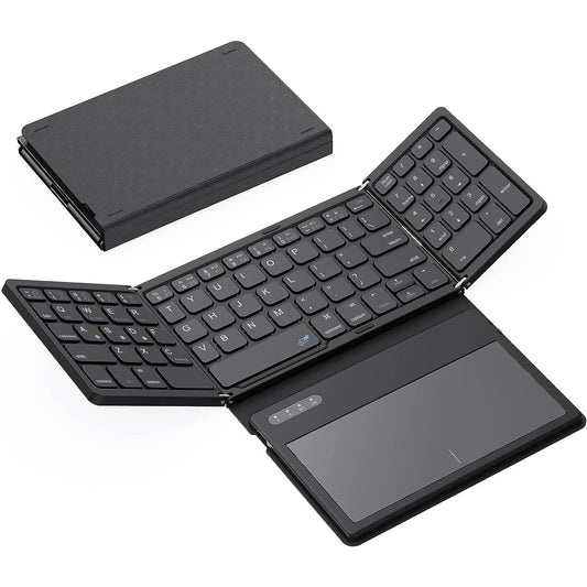 Portable Full Size Foldable Bluetooth Keyboard with Touchpad - Mac Mania